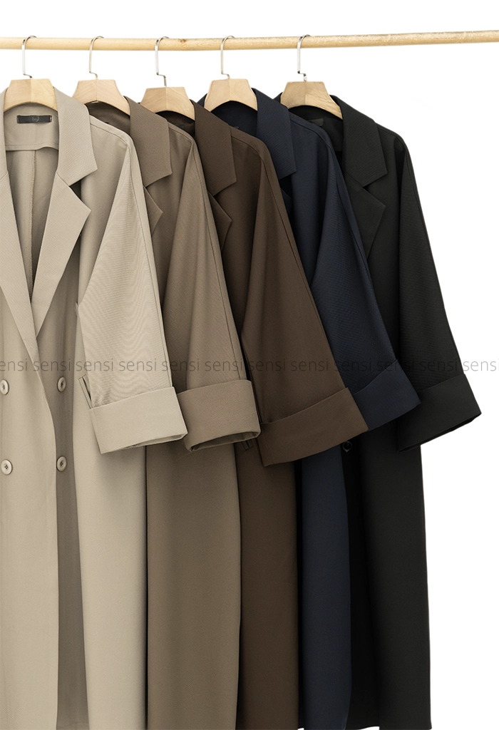 مانتو استین پاکتی کج راه کد1005385